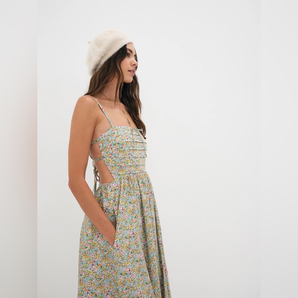 For Love & Lemons Raleigh Midi Dress - M - Picture 2 of 11